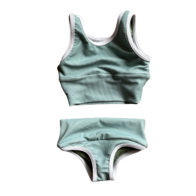 Mini Lain Bikini Set- Eucalyptus