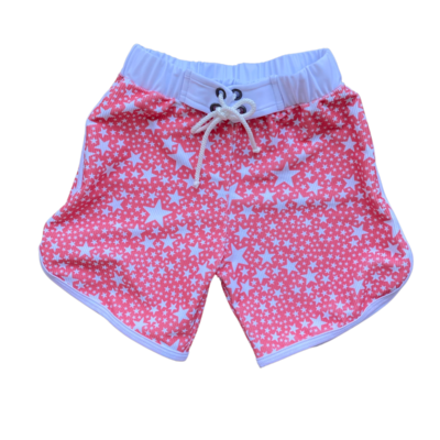 Mini Ro Trunks- Coral Stars X Tiare Hawaii