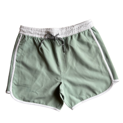 Mens Sunset Beach Boardshorts- Eucalyptus Short Version