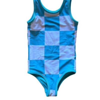 PREORDERS CLOSED- Mini Charleston one piece- Surf Check (sea)