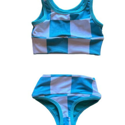 PREORDERS CLOSED- Mini lain bikini set- Surf check (sea)