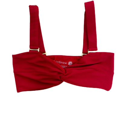 Isle of Palms top- Red Bandeau