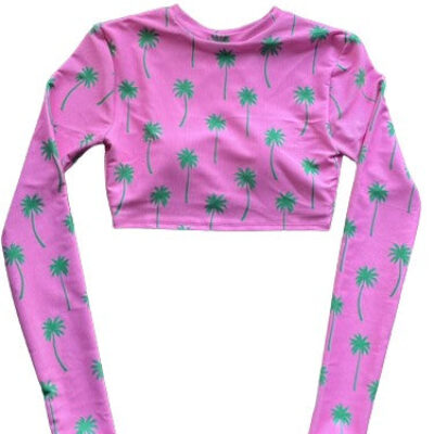 PREORDERS CLOSED- Resort Crop top- Palm Tree Island