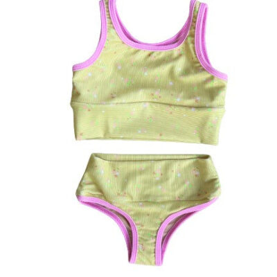 PREORDERS CLOSED- Mini Lain Bikini Set- Country Time Lemonade