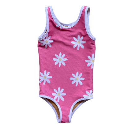 PREORDERS CLOSED- Charleston Mini One Piece- Retro Daisy Print