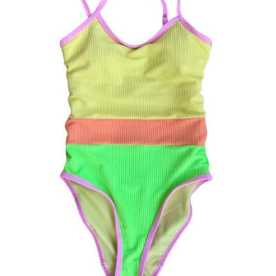 PREORDERS CLOSED- Figure eight one piece- Tutti Frutti Colorblock